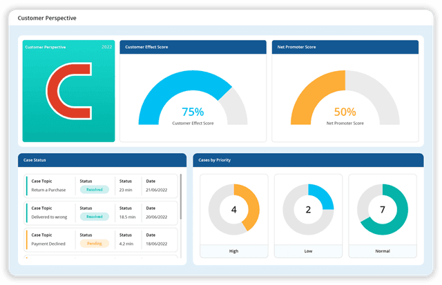 Customer Perspective Metrics Dashboard - LTS DataPoint