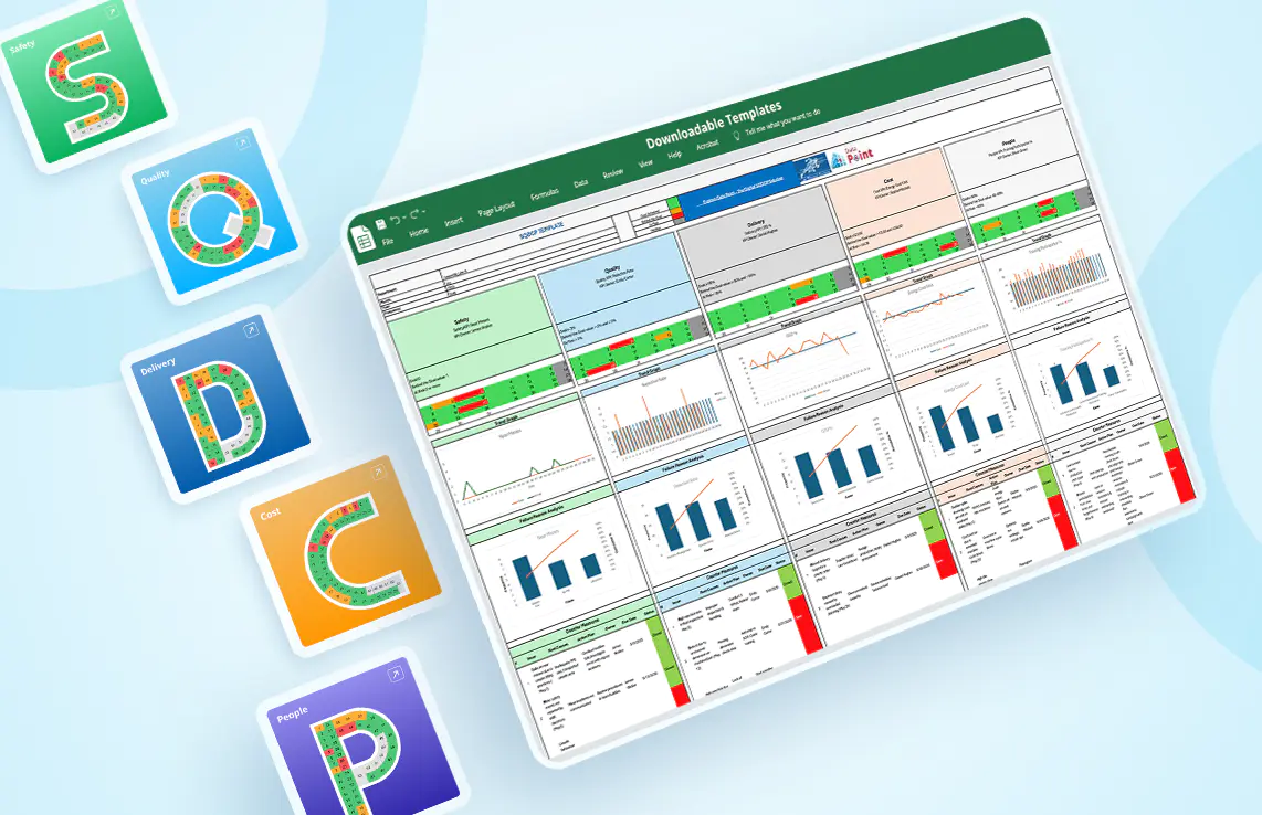 Master KPI tracking with the SQDCP Board Excel Template