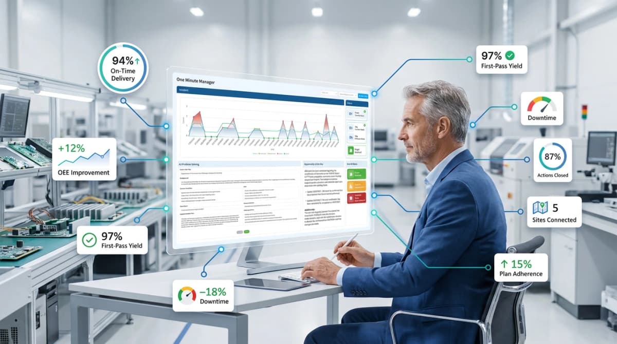 telecom manufacturing performance dashboard- LTS- Data Point