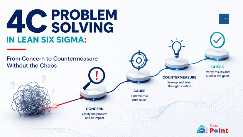 4C Problem Solving in Lean Six Sigma: From Concern to Countermeasure Without the Chaos