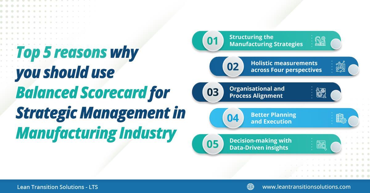 Top 5 reasons why you should use Balanced Scorecard for Strategic Management in Manufacturing Industry