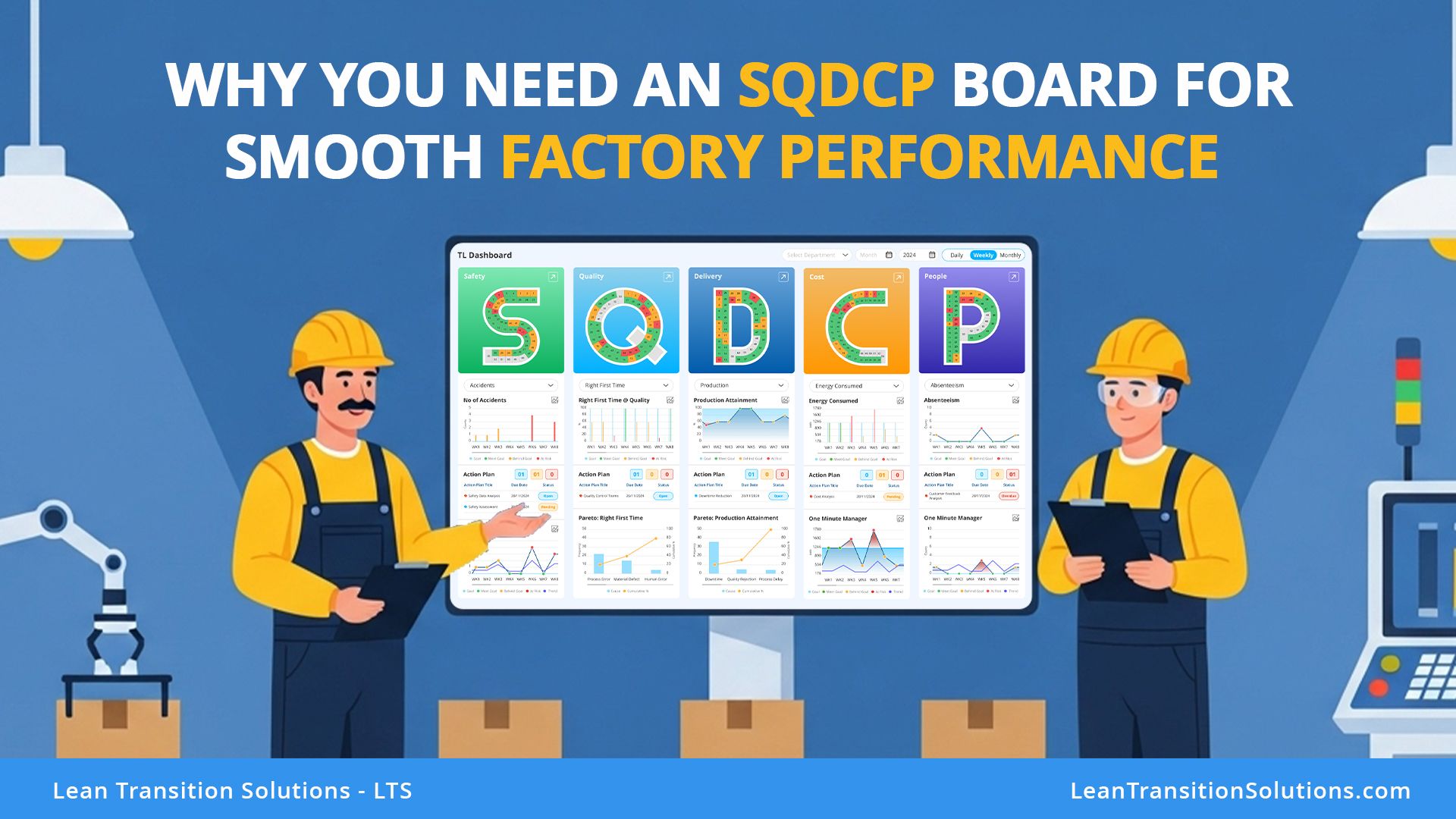 How SQDCP board helps in streamlining factory performance? Benefits and best practices